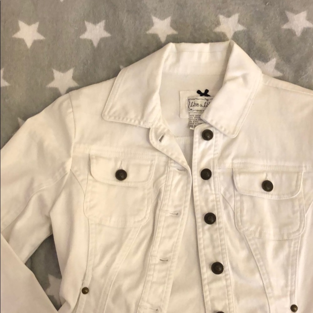 White Jean Jacket - Picture 2 of 3